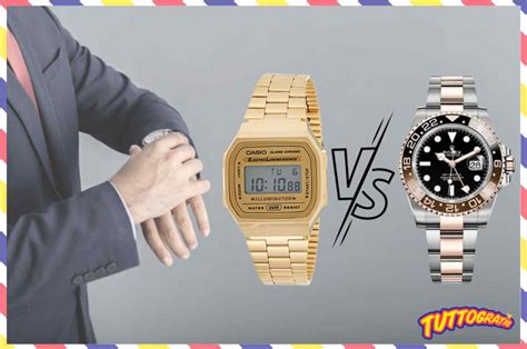 rolex con un casio|rolex vs casio.